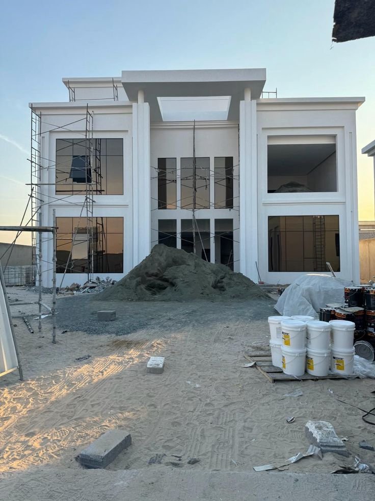 مشروع ترميم فيلا سكنية وتحسين عناصر البناء.